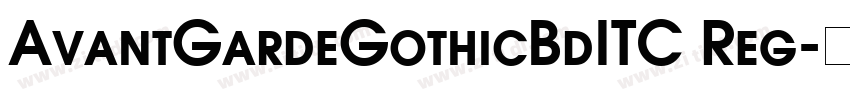 AvantGardeGothicBdITC Reg字体转换